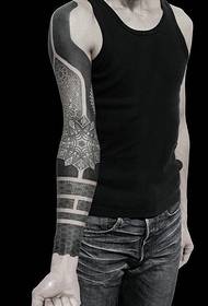 super mužský tetovanie paže totem