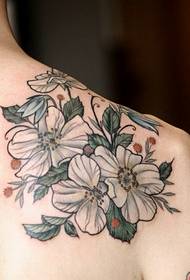 det bedste valg til piger Mode lys blomster tatovering