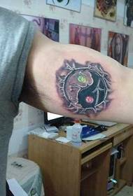 arm Tai Chi tattoo pattern
