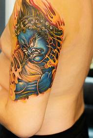 Super domineering arm color tattoo pattern