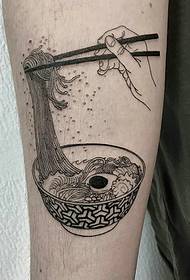 noodles a arm bi kesayetiya armê totem tattooê pisîk