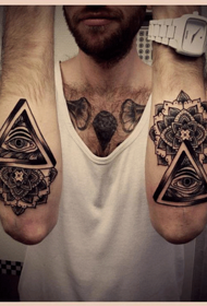 Braccio Brahma God Eye Tattoo