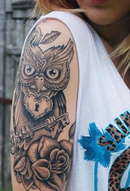 ručna osobnost tetovaža sova