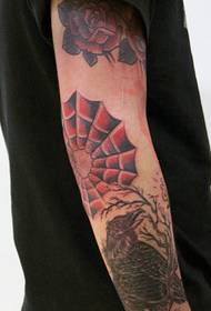 batan-ong modernista nga kolor kolor sa bukton nga tattoo