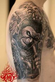 Stor cool Sun Wukong-tatuering