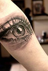 arm 3d oog tatoeëringstatusse maak mense mal skree