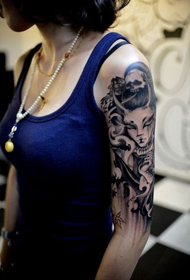 meninas flor braço dragão gueixa tatuagem padrão enciclopédia
