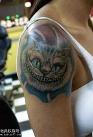 böse Katze Tattoo-Muster