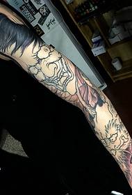 Hannun baƙar fata mai sauƙi prajna tattoo hoto