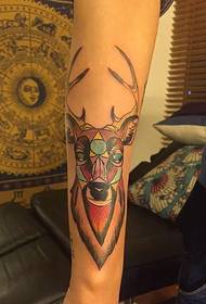 enkle og generøse arm sika hjort tatovering billede