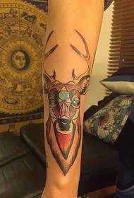 kiʻi maʻalahi a lengan sika deer tattoo kiʻi