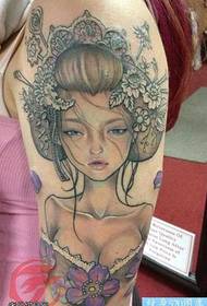 arm geisha tatoveringsmønster