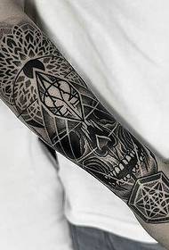 style unique arm black gray totem tattoo tattoo