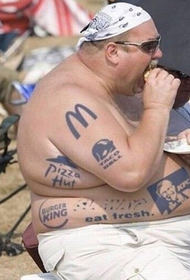 a tattoo of a foodie