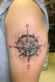 Kompas tatu personal compass tato gambar sangat kacak