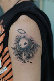 divat absztrakt angyal tetoválás munka