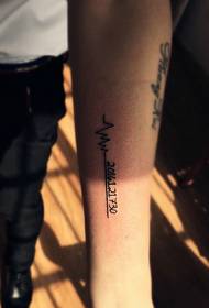 marea braț bărbat imagine de modă engleză tatuaj mic