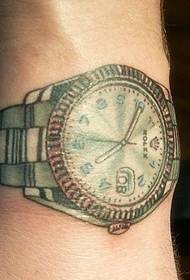 vyro rankos asmenybės laikrodžio spalvos tatuiruotė
