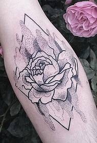 arm personality alternative rose tattoo pattern