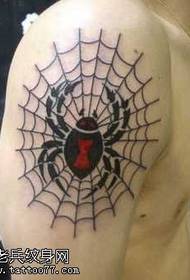 Big Spider Web Tattoo Muster