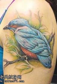 Big Kingfisher Tattoo Pattern