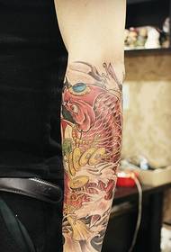пакет ръка червена калмари татуировка снимка висока степен на възвръщаемост