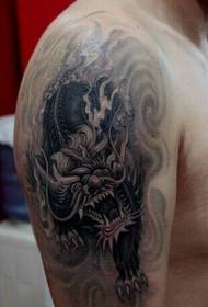 bel tatuaggio unicorno bestia animale